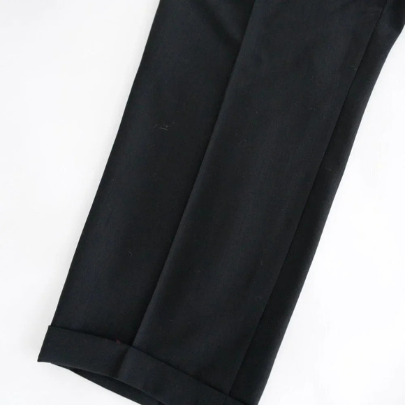 S.Cohen 100%  Wool Double Button Black Matching Suit Size 46R - Picture 8 of 16